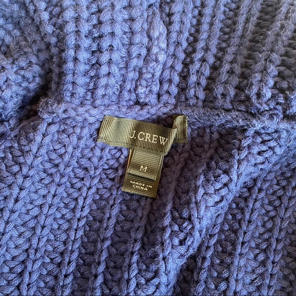 J.Crew | Rib-Stitch Blue Open Front Cardigan - Picture 4 of 6